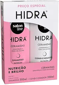 Salon Line, Kit Shampoo e Condicionador, Hidra Nutrição e Brilho, Vegano - Todos os Tipos de Cabelos, 300 ml cada