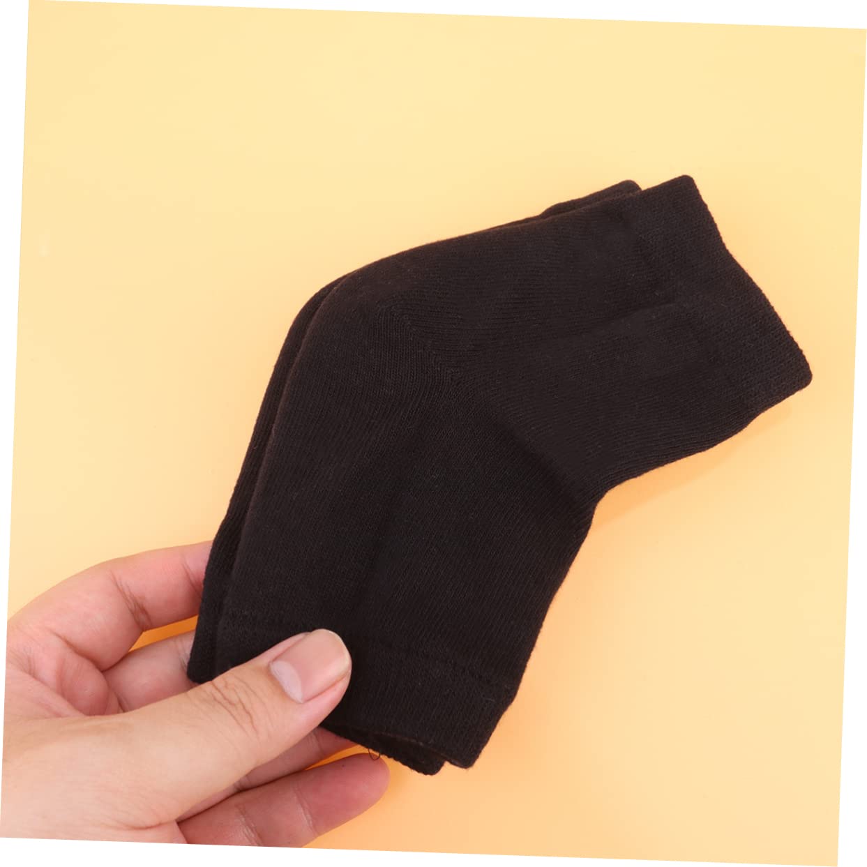 Healeved 6paia Socks Gel Protettivi Per Talloni Di Calze Idratanti Anti-crack Nere Per Dei Piedi e Comfort Notturno