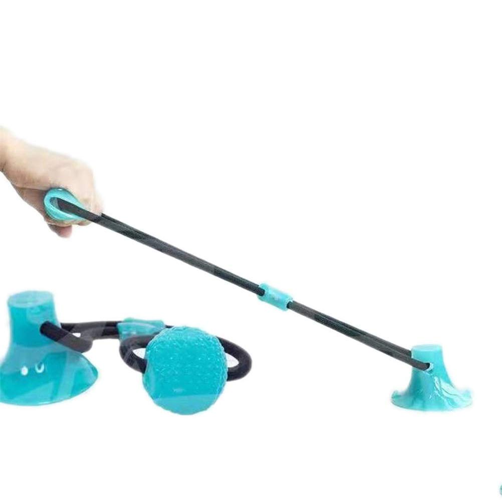 MU Dog Interactive Ventosa Push Ball Giocattoli Giocattoli Elastico Corde Elastico Dente Dente Pulizia da Masticare Giocando Iq Tratta i Giocattoli Pet Cucciolo Forniture,Verde