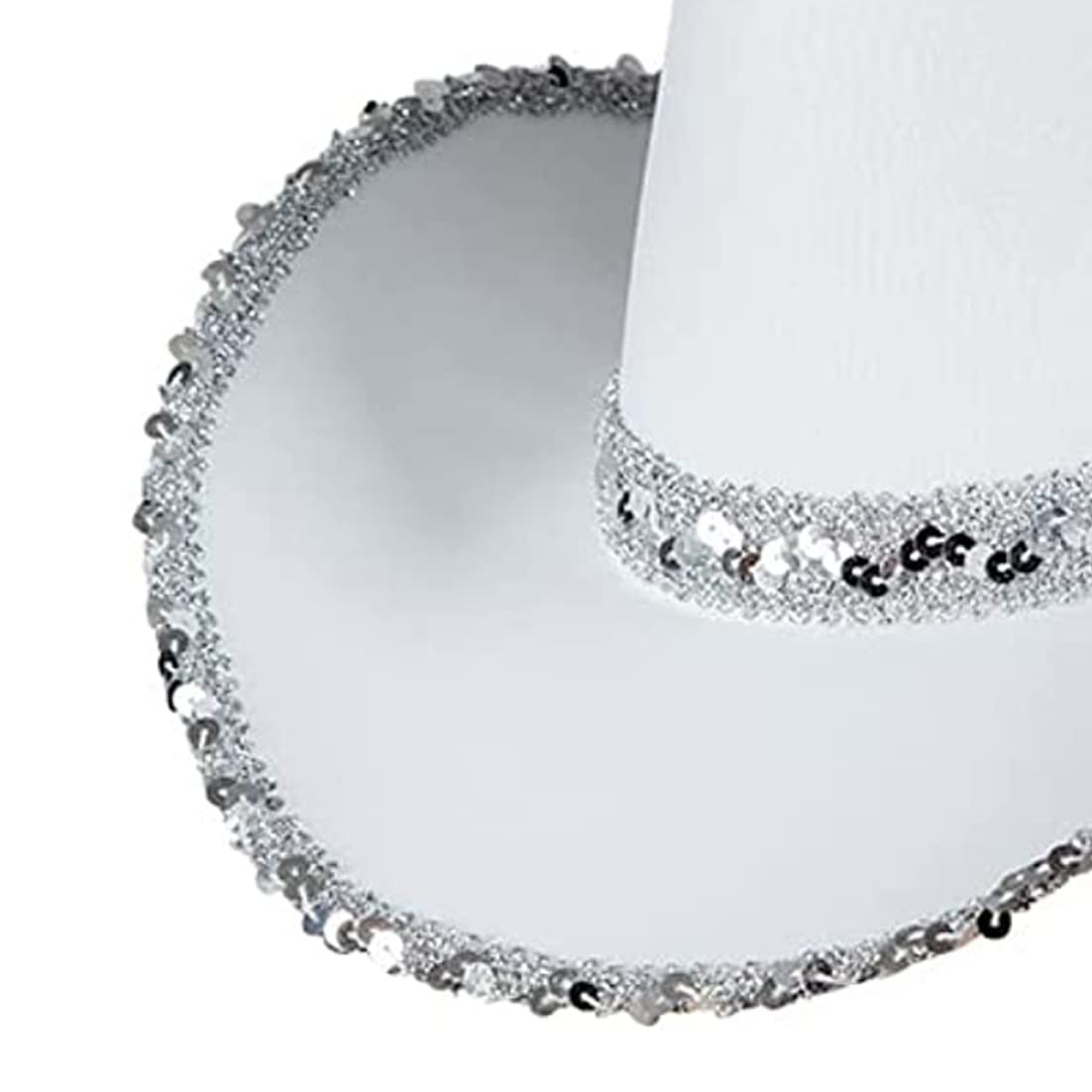 Cappello da cowboy texano per adulti, accessorio per feste in maschera bianco, per soldi, unisex.