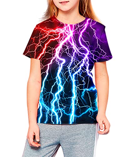 LAIDIPAS Boys & Girls Teens 3D Colorful Graphic Funny Print Shirts for Youth Size 6-16 Years4