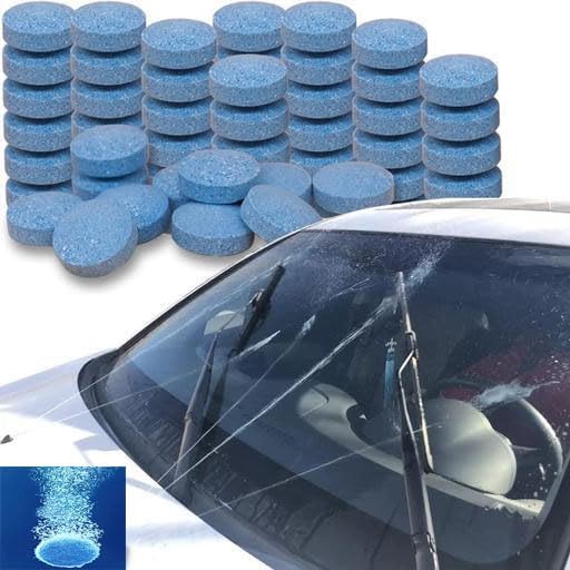 Saanvi Shine Tablet 25 Pcs Glass Cleaner and Washer Strong Cleaning Concentrate Car Mirror
