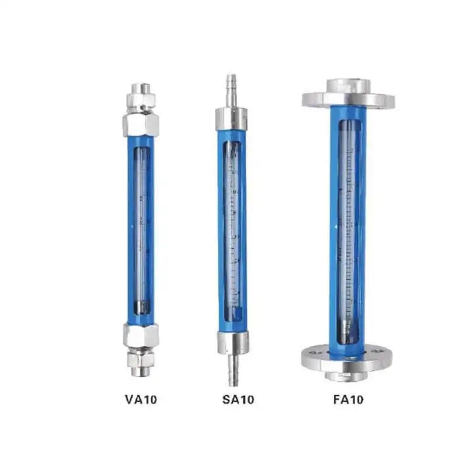 Rotámetro de vidrio y agua, LZB-VA GL10 DN15 DN15, ácido nítrico, corrosión, amoniaco, hilo de acero al carbono líquido, material metálico, 1 Uds.(63-630LPH -liquid)