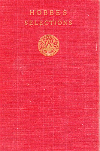 Hobbes Selections B0016D2ZMQ Book Cover