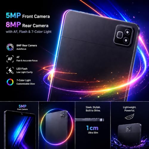 Image of 2026 11 Inch Android 16 Tablet, Tablet with 30GB RAM+128GB ROM, 1TB Expandable, 1280 * 800 Eye-Care LCD Display, 7800mAh Battery, WiFi 6+BT5.4 Ultra-Thin Tablet for Study Entertainment