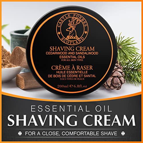 Castle Forbes Cedar/Sandalwood Shaving Cream 6.8 Fl.oz. #TOP1