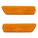 Driver and Passenger Park Signal Side Marker Lights Lamps Lenses Replacement for Golf GTI Jetta Gen 4 Cabrio 1JM945071 1JM945072 AutoAndArt