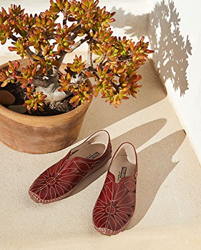 Image of PIKOLINOS Jerez 578-7399 Women's Slip-On Moccasins - Premium Calfskin Leather - Removable Cushioned Insole, Elastic Fit, Lightweight Everyday Comfort and Support