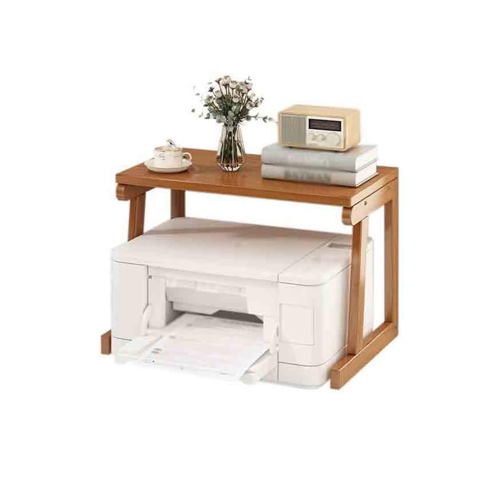 Bedroom Office Storage Rack Home Multi-Layer Printer Stand Multifunctional Copier Office(Brown)