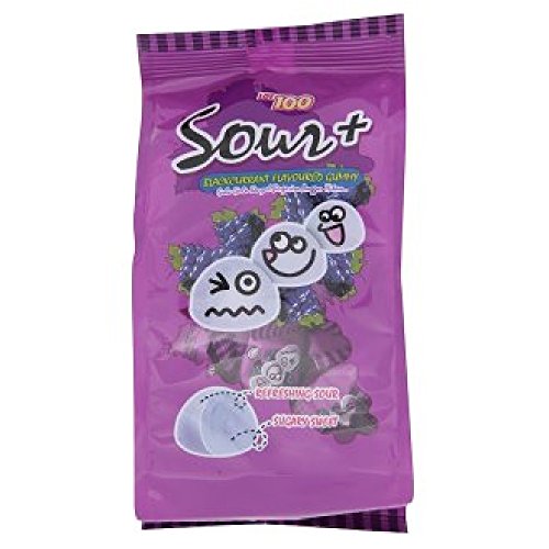 Lot 100 Sour+ Gummy 100g (Blackcurrant Flavoured, 12 Pack) miniatura 1