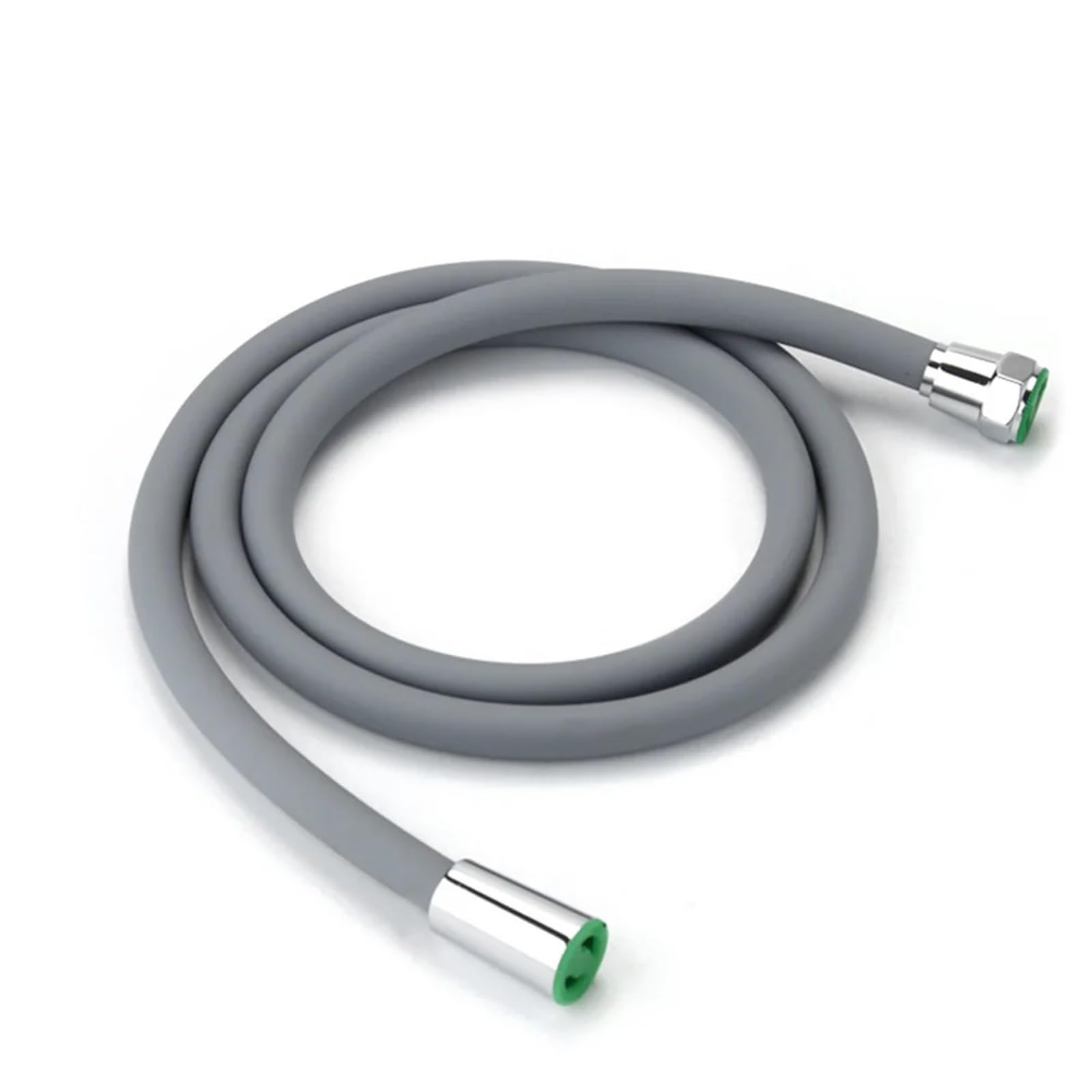 1.5/2M Silicone Flexible Shower Hose Anti-Winding Extension High Pressure Pipe Showerhead Tube Bathroom Faucte Accessorie for Bathroom Fittings(Grey,1.5M)