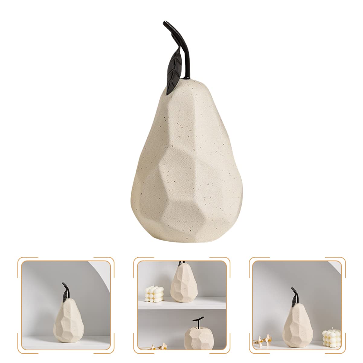 LIFKOME 1 Pc Adornos Decoraciones De Mesa De Centro De Mesa Peras Decoración De La Boda Decoraciones De Mesa De Boda Decoraciones para Salas De Casa Falso Decoración China Cerámica Mostrar