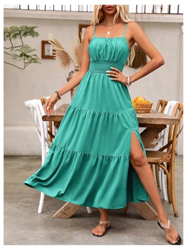 Image of BEAUDRM Women's Summer Maxi Dresses Boho Dresses Beach Vacation Sundresses | Fall Wedding Guest Dress, Summer Dresses for Women, Vacation Summer Outfits, Flowy Dresses