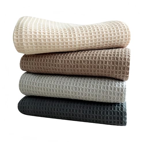 Zaakoo 4Pcs Mixed Color Hand Towels New Cotton Dishcloth Ultra Soft Absorbent Kitchen Towel Household Cleaning Cloth Kitchen Tools Gadgets Wash Cloth Dish Rag