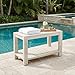 TeakCraft Teak Shower Bench with Shelf, 30” Wide, Rustic Light Grey Wash Shower Stool, Fully Assembled Bathroom Shower Seat, Water-Resistant Spa Bath Bench for Shower, Bathroom & Entryway, The Sitara