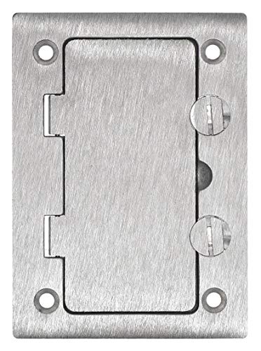 Floor Box Cover, Rectangular, Aluminum