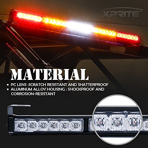 Image of Xprite 30 inch LED Chase Light Bar with Brake Reverse Signal for Polaris RZR | Fit 1.75-2 inch Roll Cage Compatible with Polaris RZR XP 1000 900 Can-am X3 UTV ATV SXS Yamaha 4x4 Trucks -RYWYR