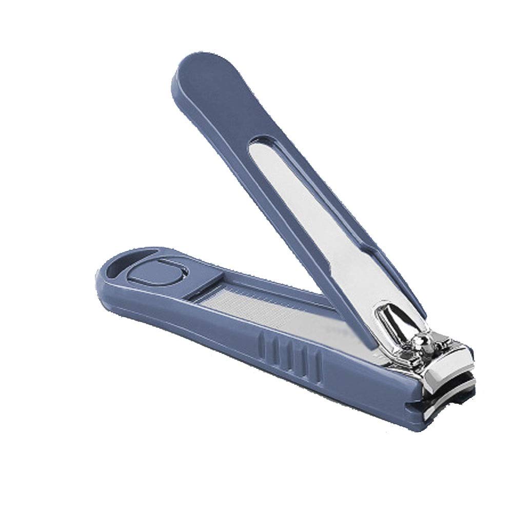 XIANGFAZJD Cortauñas Cubridoras de uñas para Adultos Acero de Carbono CLIMPER DE UÑA Azul 18 * 93mm Llevar Grandes corjetistas de uñas