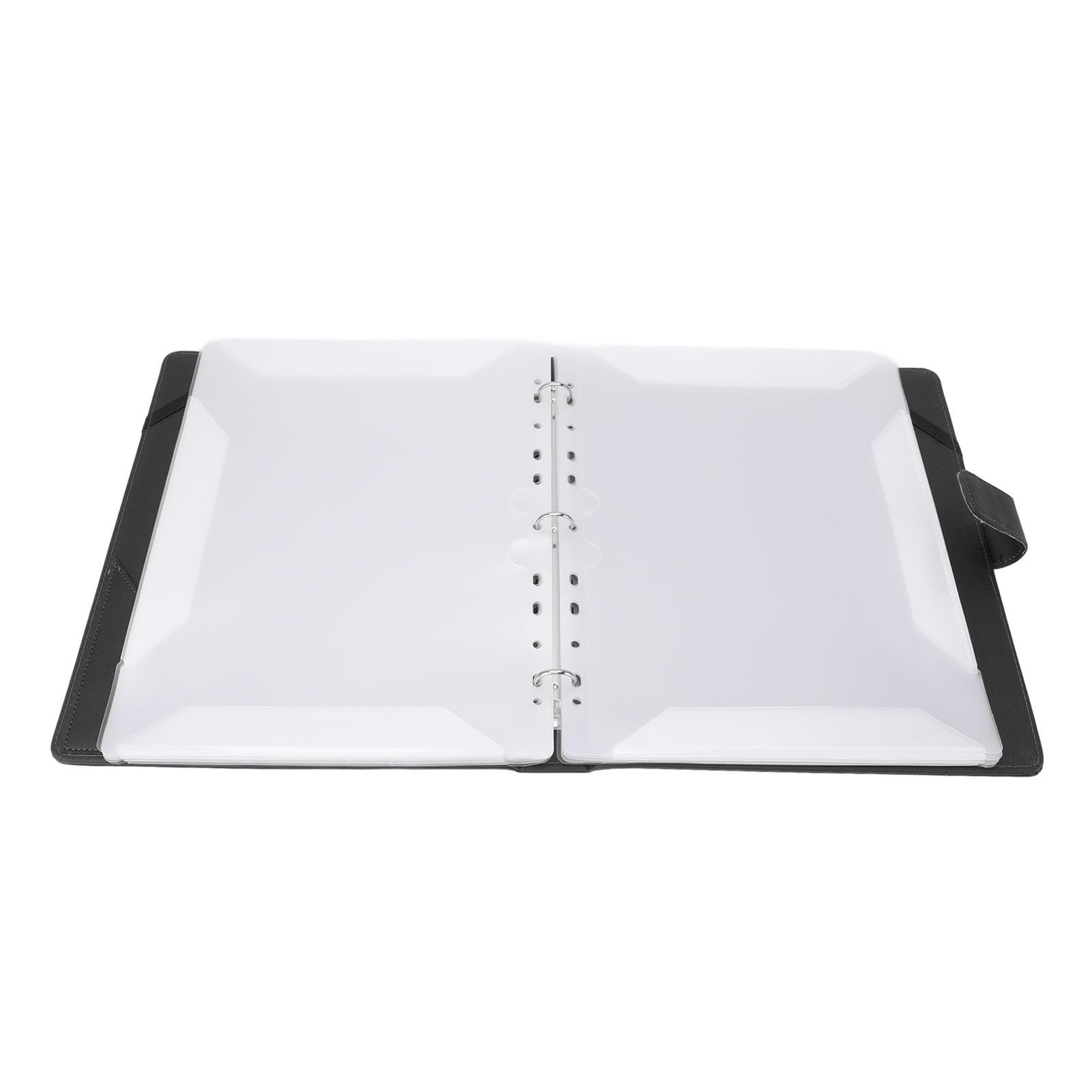 Ejoyous Carpeta de Partituras, Carpeta A4 de 3 Anillas con Números de Página y Papel de Catálogo, Cubierta de Cuero PU, 30 Hojas 60 Páginas, para Estudiantes, Práctica de Piano, Coro, Banda, Uso de
