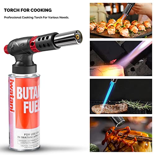 Akbll Butane Torch Head,Anti-Scald Cooking Torch Lighter With Adjustable Flam,Kitchen Culinary Blow Torch For Sous Vide, Creme Brulee, Baking, Bbq, Soldering(Butane Canister Not Included)¡­ #TOP5