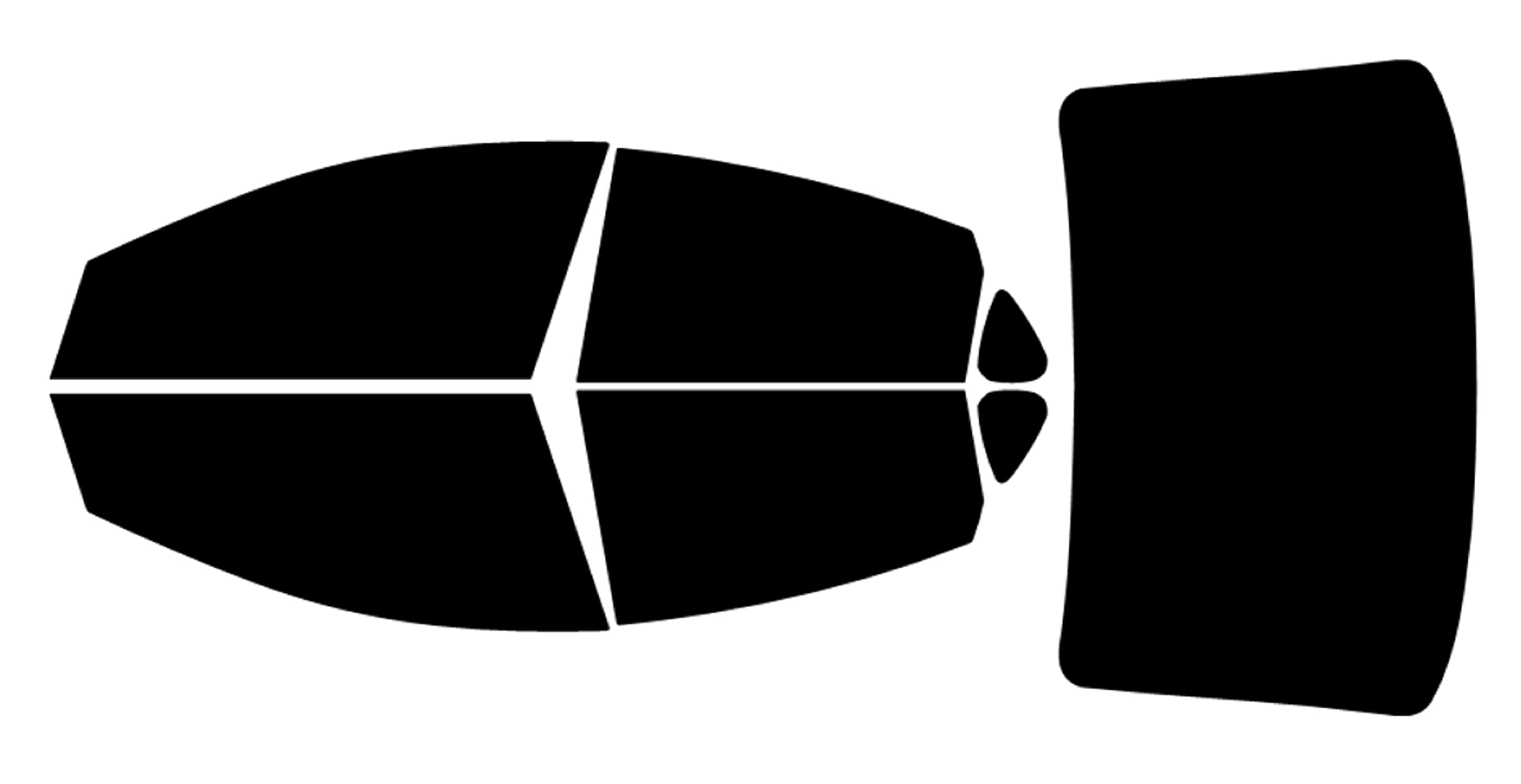 True Line Automotive Precut Window Tint Kit Nano Compatible with Dodge Dart Sedan 2013-2017 Year 5% All Side and Back Windows