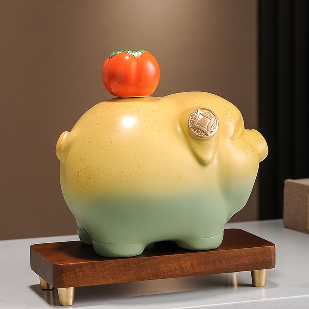 Ceramika Piggy Mini statua Rzeźba świni Retro Figurka świni Chiński zodiak Świnia Wystrój tacy Herbata Figurki zwierząt Wystrój domu Ceramika Figurka zwierzątka Wen Wan Wisiorek,21 * 10 * 19cm