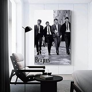 LWJPD impression sur toile 40x60cm Sans cadre L'Affiche Des Beatles Impressions Sur Toile Wall Art Print Picture Bar… – Image 3