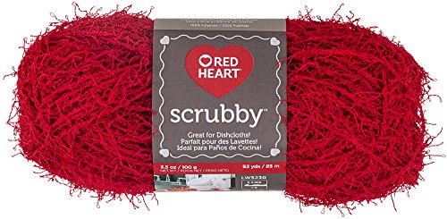 Image of RED Heart Scrubby Yarn, Cherry