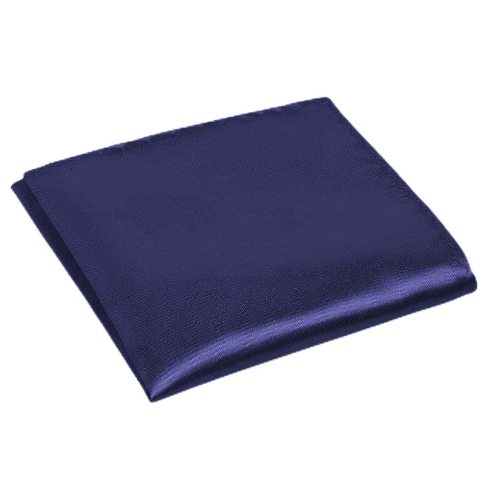 URAQT Men's Pocket Squares, Soft Gents Hankies Premium Assorted Mens Pocket Square Handkerchiefs Set for Men and Women Plain Satin Handkerchief for Grooms Weddings Prom Celebration Part,Blue