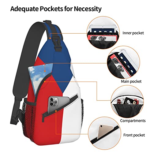 Mochila Bandolera Unisex Negra para Senderismo miniatura 5