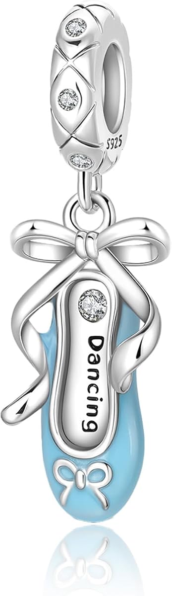 925 Sterling Silver Bead Charm for Pandora Bracelets and Necklaces,Pink Bow Cherry Butterfly Blue Ocean Pendant Bead Charms Jewelry Present Valentines Gifts for Wife/Girlfriend Women