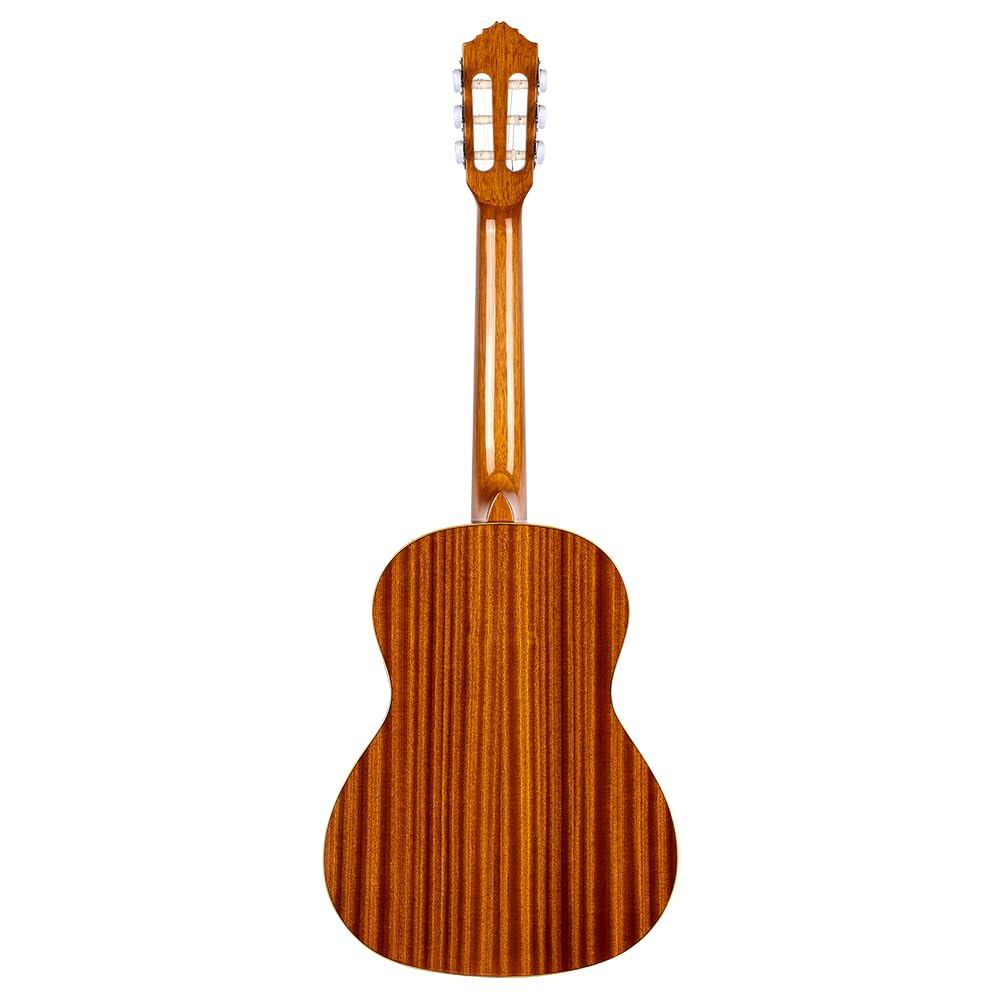 Ortega Guitars 3/4 Konzert Gitarre – Family Series – Inklusive Gig Bag – Zeder, Mahagoni, Hochglanz Natur (R122G-3/4)