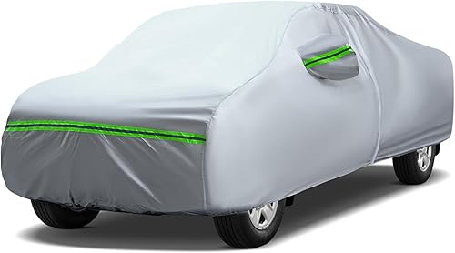 Miniatura 17 de AUQDD Funda de automóvil de camión de alta calidad de 6 capas impermeable, resistente a la intemperie, protección solar UV, nieve, polvo, tormentas