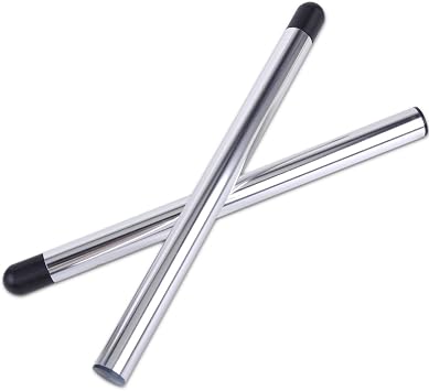 2pcs Replacement Handlebars Clip-on 7/8" Fork Tube 22mm Handle Bars Motorcycle Silver