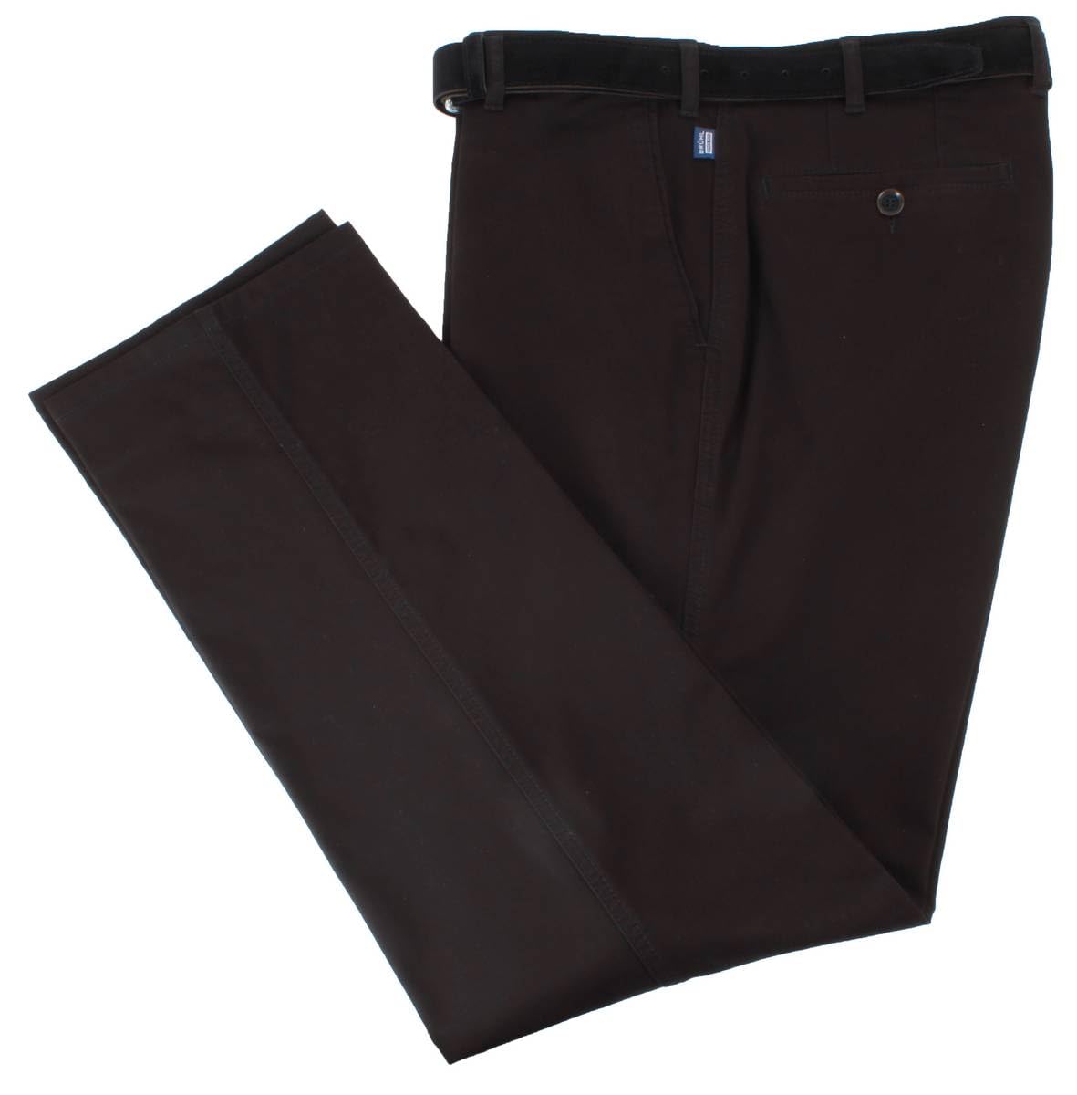 Bruhl Men's Black Montana Four Seasons Pima Cotton Pants - W38 L32