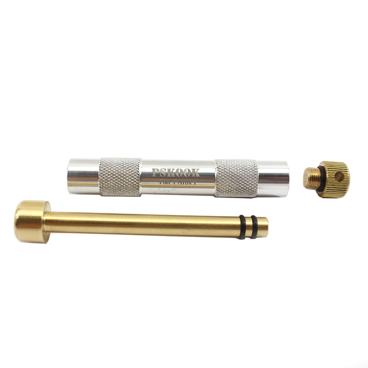 Allume-feu à Piston en Alliage D'aluminium et Laiton, Outils Essentiels Survie, Facile à Utiliser, pour Randonnée et Aventure en Plein Air Couleur Aléatoire