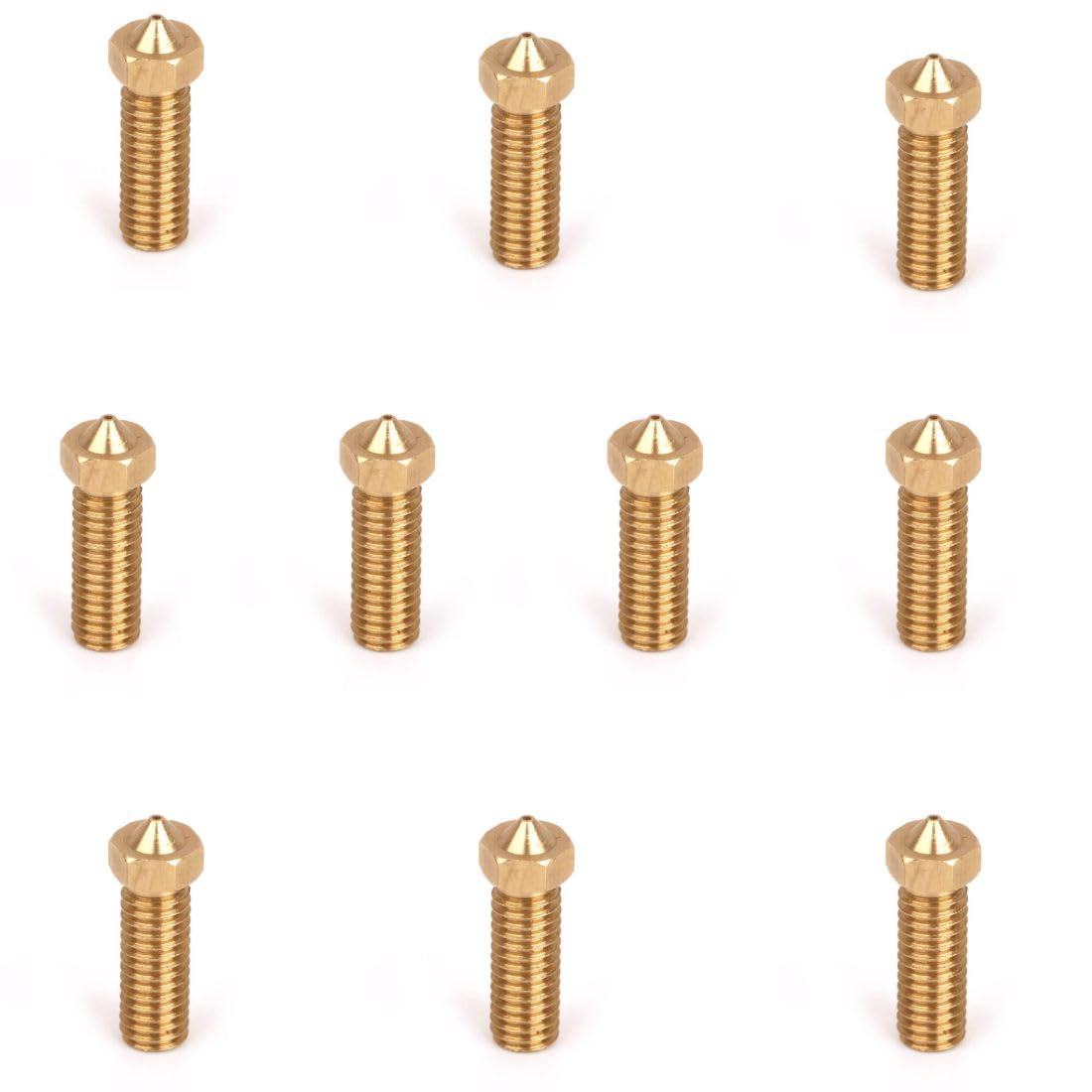 Robocraze V6 Volcano Brass Length Extruder Nozzle 3.0mm x 0.6mm (Pack of 10)-picture-12
