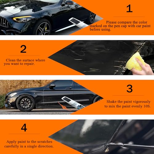 Image of Touch Up Paint Compatible with Dodge Ram /Mercedes-Benz, Car Paint Pen Scratch Repair Two-In-One Touch Up Paint, Premium Car Scratch Remover for Deep Scratches