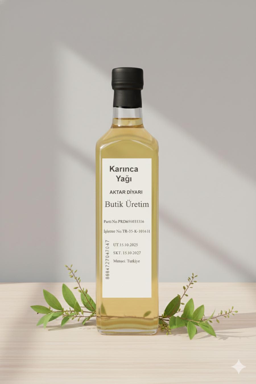Aktar Diyarı Karınca Yağı 1000 ML - Karınca Yumurtası Yağı, BTY-ADY43278