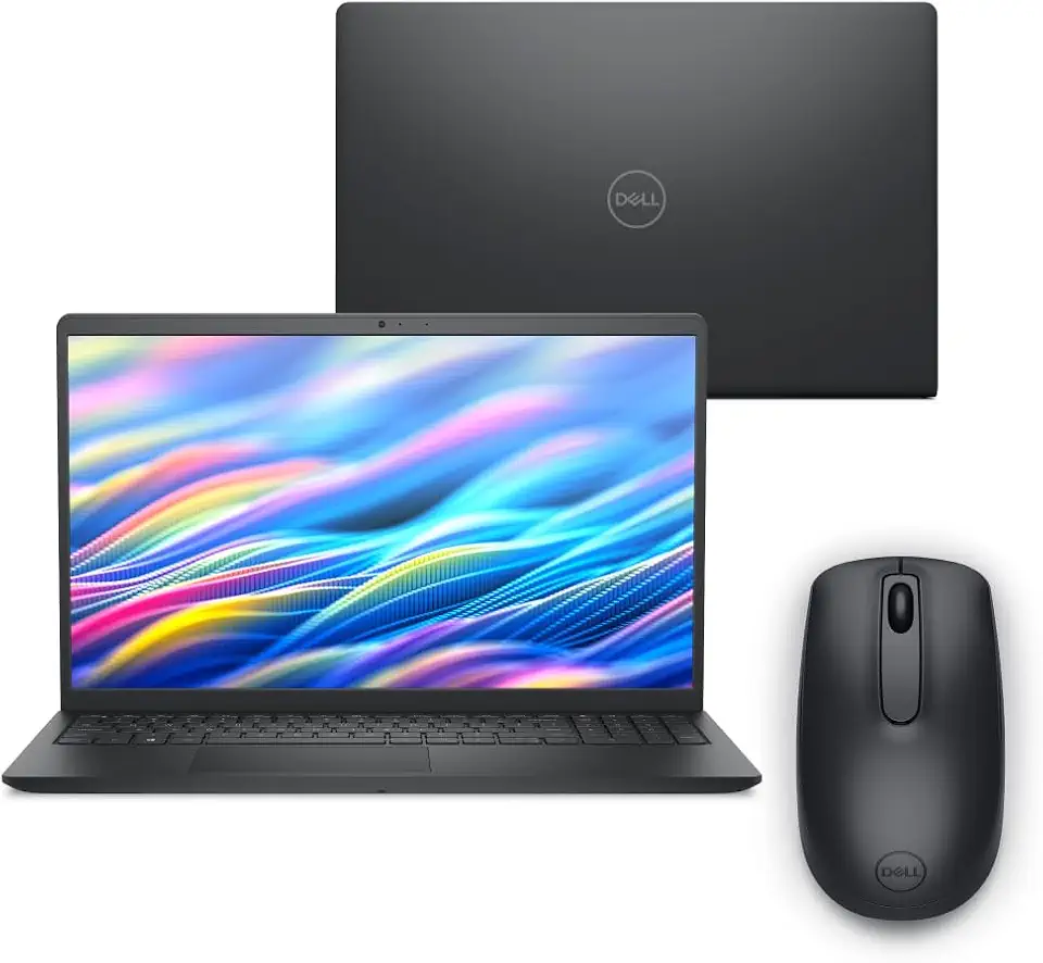 Notebook Dell 15 DC15-I51334U-U50M 15.6" Full HD 13ª Gen Intel Ci5 8GB 512GB Linux Preto Garantia Local + Mouse