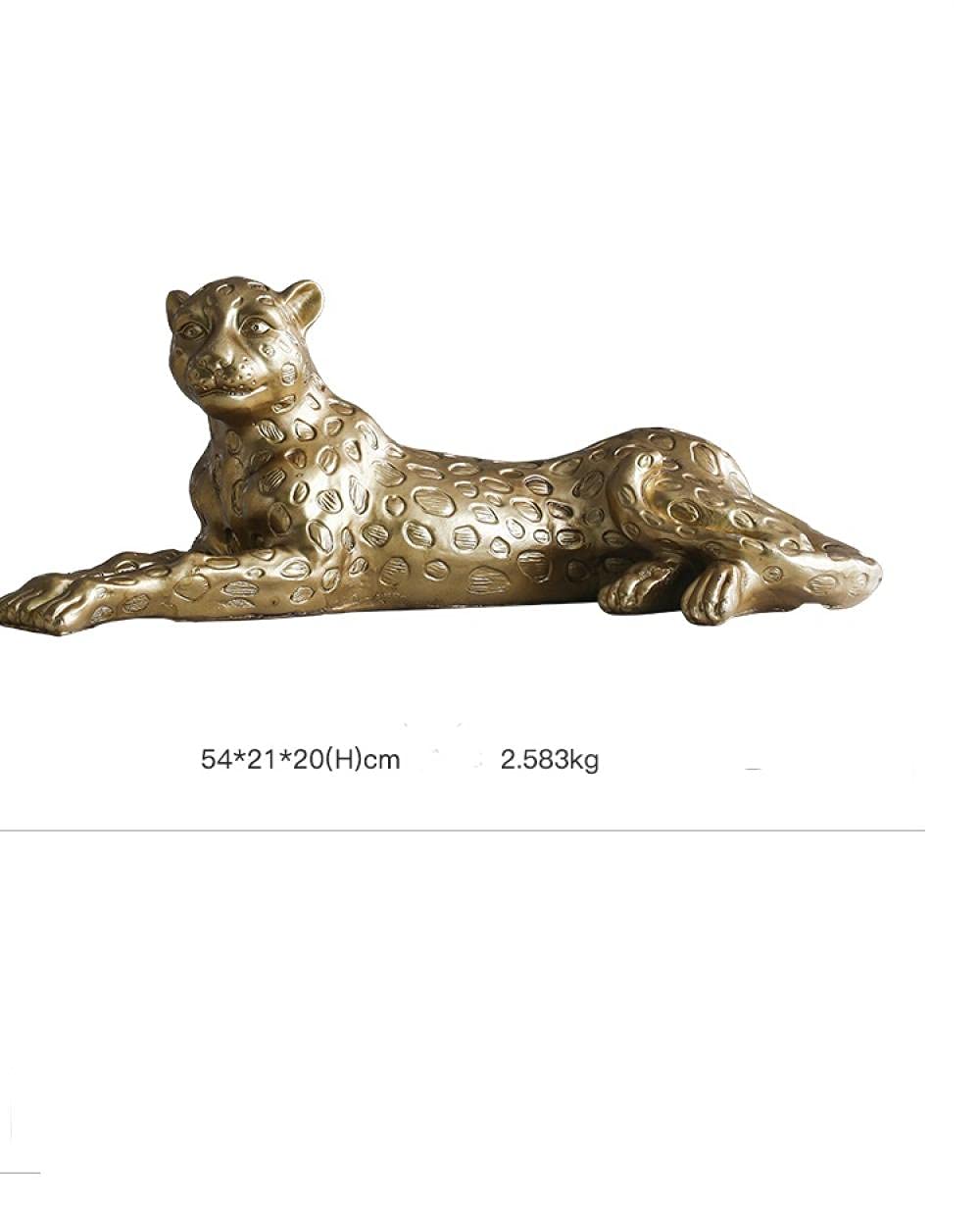 Escultura Decorativa Estatua Modelo Animal Leopardo Figuras Decorativas Animales Modernas