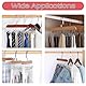 iTYOOS 2 Stück Damen BH Organizer Kleiderbügel, Gürtelaufhänger für Kleiderschrank Gürtelhalter Kleiderschrank Platzsparende Kleiderbügel Krawattenhalter Holz Gürtelhalter