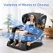 Gegcucey Massagesessel, Ganzkörper-Massagesessel mit Zero-Gravity, 14 Rollen und 8 Komfort-Airbags, Mit Heizfunktion für Taille und Beine Fußmassage, Bluetooth-Player und 2-in-1 Touchscreen (Schwarz)