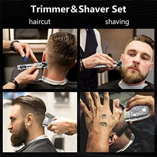Wahlsa Professional Hair Clippers Set T Blade Hair Trimmers+Electric Shavers For Men Cordless Beard Trimmers, Hair Liners Clipper Electric Razor, Men’s Grooming Kit #TOP6