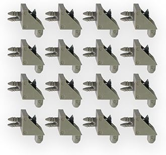 Replacement Shelf Support Suitable for IKEA PAX BILLY KOMPLEMENT Compatible with Bracket Wardrobe Holder Shelves (Grey, Pack of 16)
