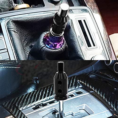 Monrand Shifter Knob Adapter Universal Car Shift Knob Adapter Aluminum Alloy Gear Shift Knob Adapter For Non-Threaded Shifters M12X1.25 (Black) #TOP1