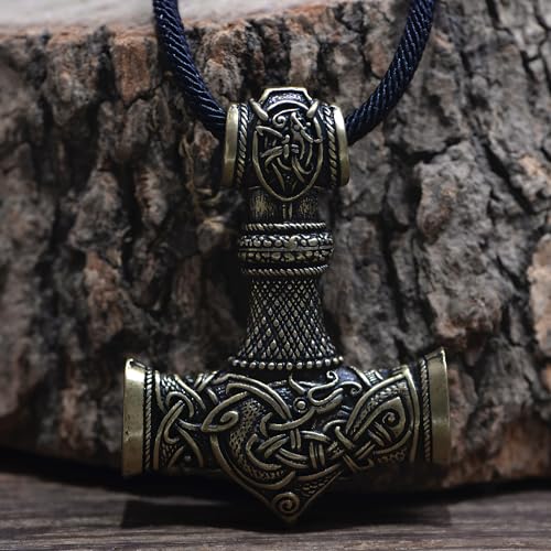 Norse Viking Thor Hammer Necklace Mjolnir Necklace for Men Talisman Jewelry4