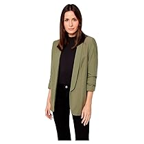 PIECES Pcboss 3, 4 Blazer Noos, Blazer Donna, Verde – Deep Lichen Green, S