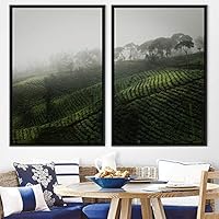 2 Piece Framed Canvas Wall Art Greenlands Canvas Prints Home Artwork Decoration for Living Room,Bedroom - 16