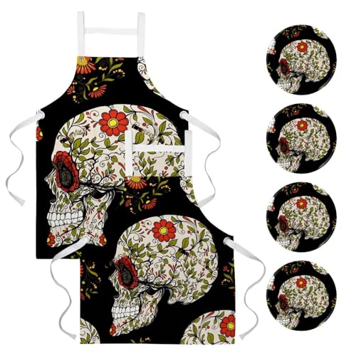 Tablier de serveuse fleuri pour sublimer vos ateliers pâtisserie et bistrot